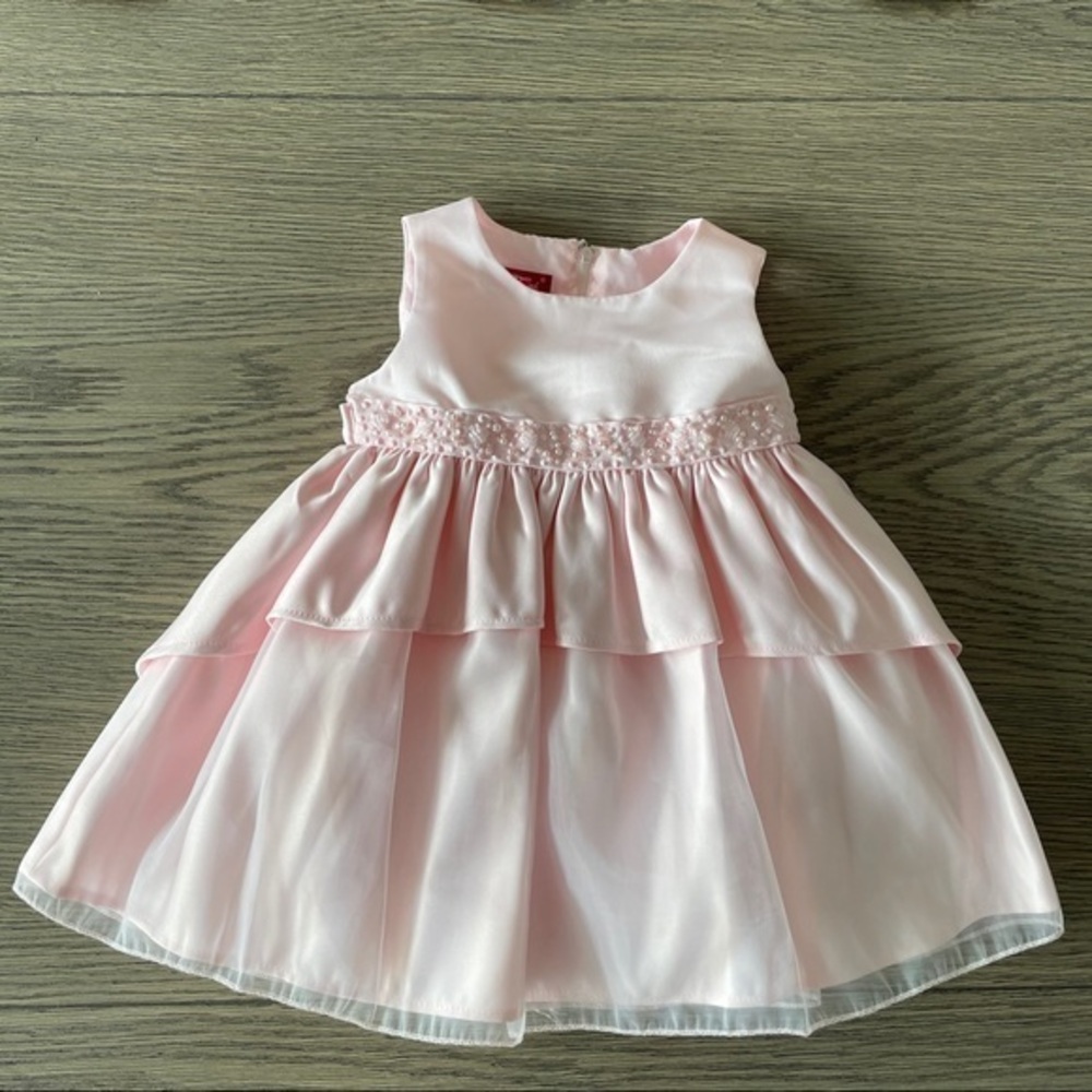 Princess faith satin and organza dress 18m